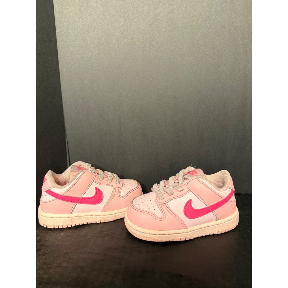 Nike Dunk Low Toddler Pink Foam Hyper Pink Sneakers DH9761-600 Size 5C